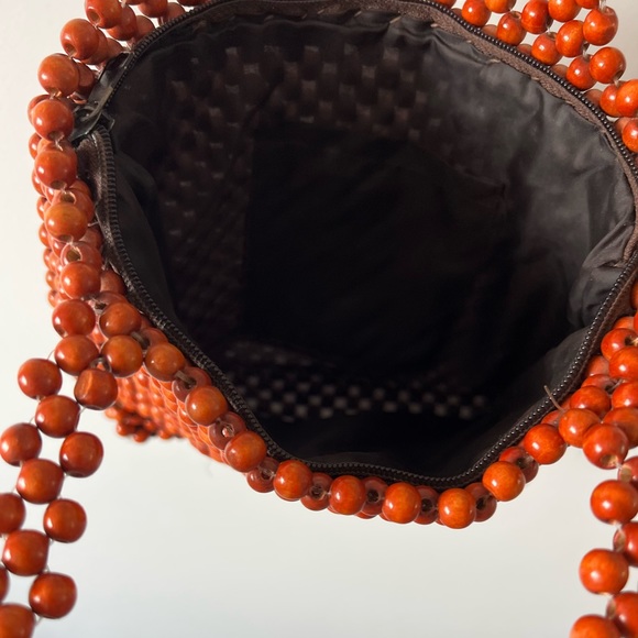 Brown beaded Cult Gia inspired bag - Picture 3 of 4